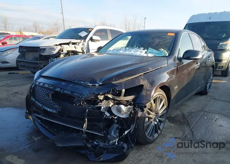 2016 Infiniti Q50 3.0T Red Sport 400 из США, поврежденный, VIN JN1FV7AR7GM450686